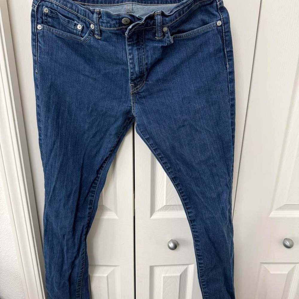 Levi's 565 Bootcut Jeans 34x32 Medium Blue Denim Y2K Vintage Cowboyโ Western - Picture 2 of 5